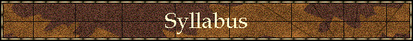 Syllabus